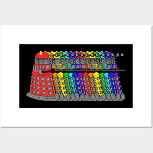 Rainbow Daleks - Doctor Who Posters and Art